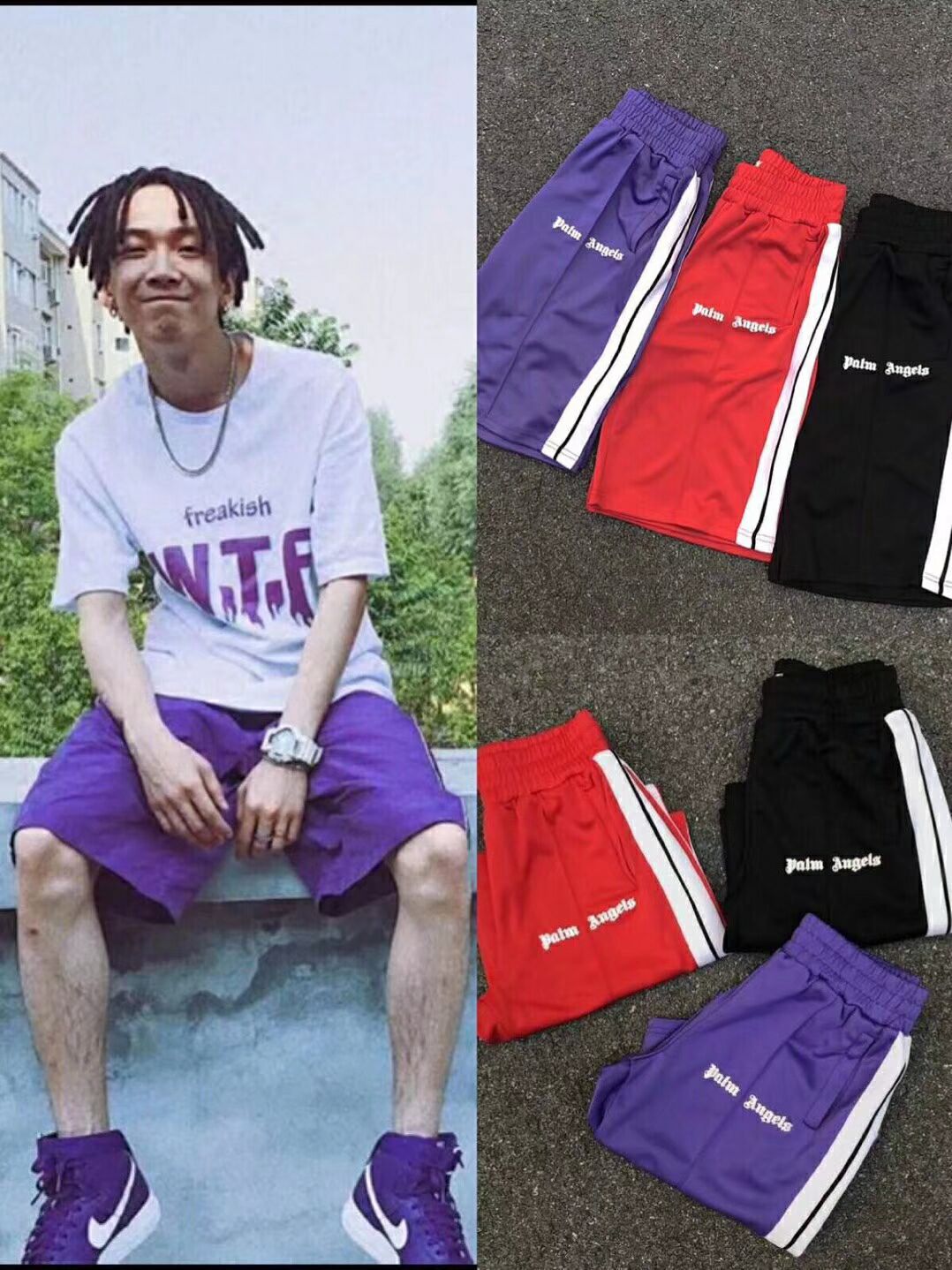 Acquistare Migliori Pantaloni Qualità Palm Angels Mens Pista Pantaloncini  Estivi Di Moda Casual Bianco La Scuola A Strisce Nero / Rosso / Colori  Viola Economico | Consegna Veloce E Qualità | DHgate Italy