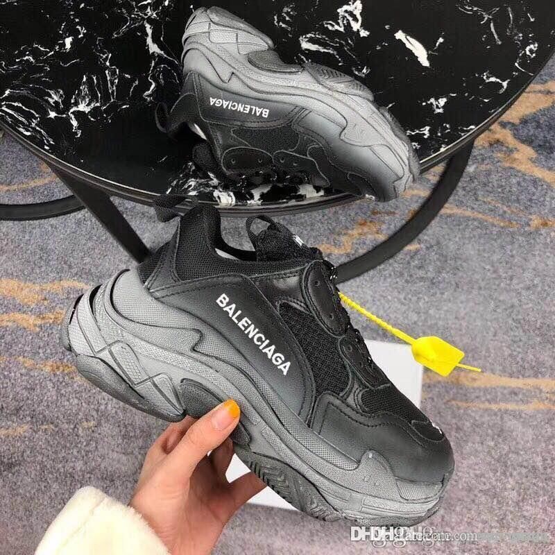 Balenciaga 13 Paris Luxury Triple S 17fw White Black Men Womens