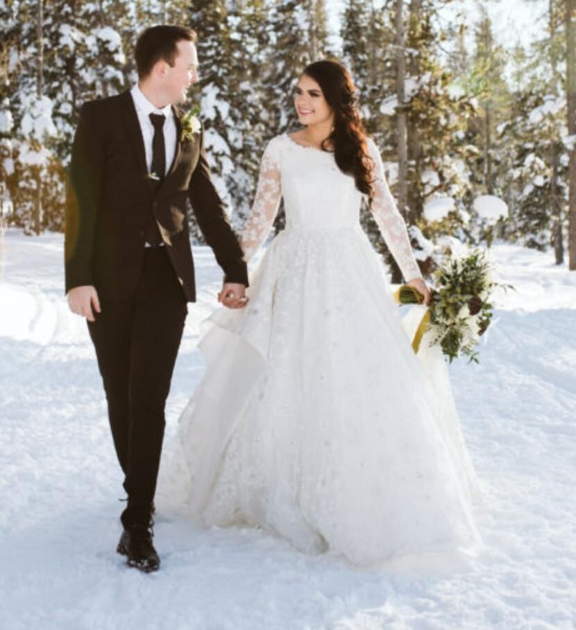 modest winter wedding dresses