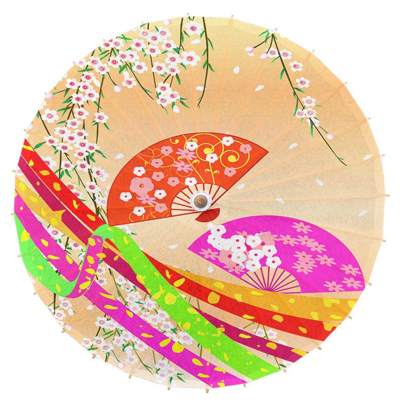 Acheter Style Japonais Huile Papier Parapluie Classique Fleur De Cerisier Sushi Restaurant Décoration Japon Geisha Parasol Photo Prop Parapluie De