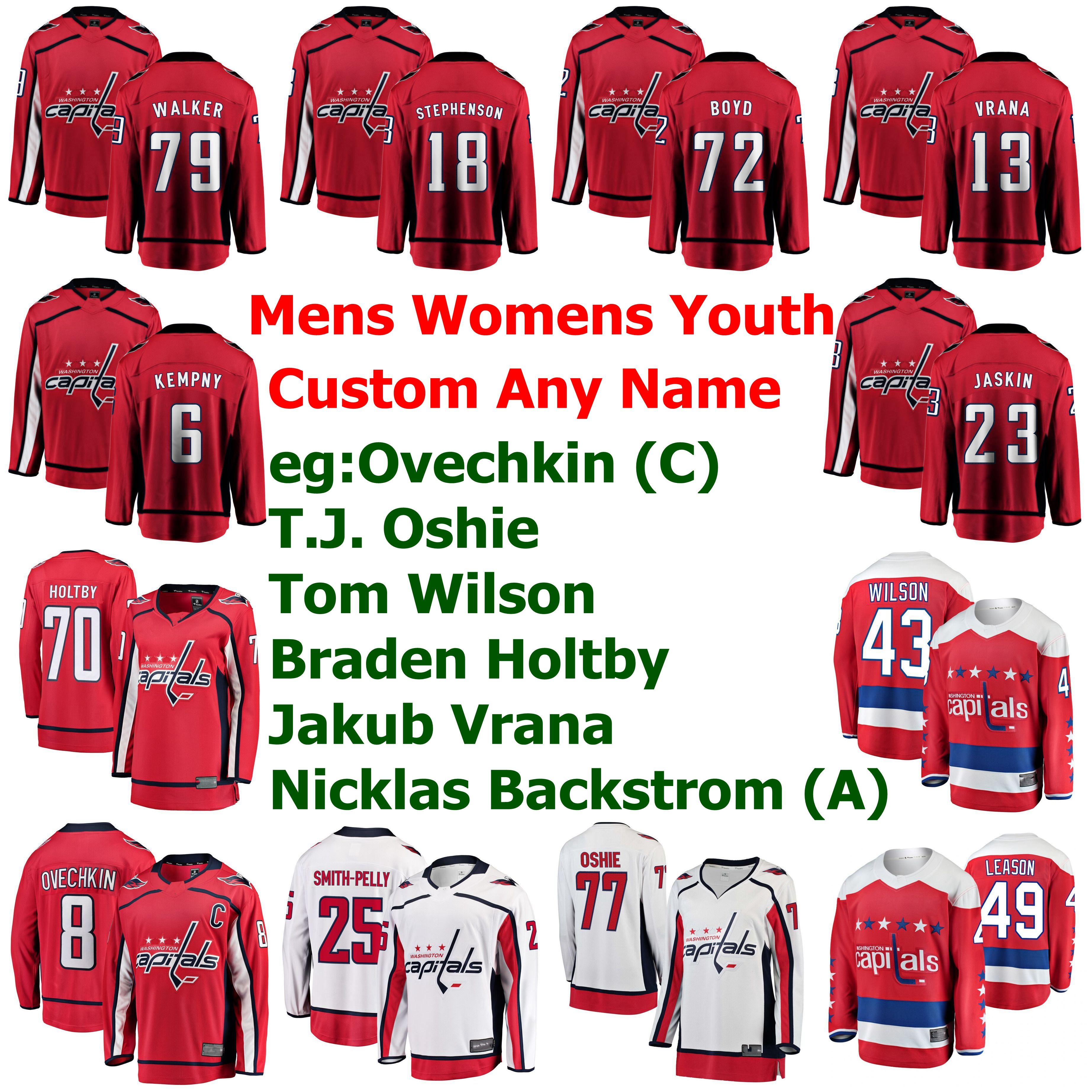 Hockey jersey capitals Clearance