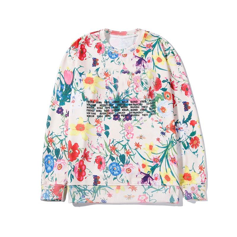 sudadera con flores hombre