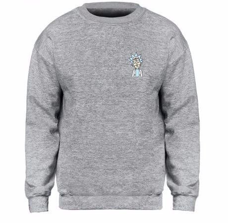 Compre Sudadera De La Moda Hombres Pequeños Rick Logo Hoodie Crewneck Sudaderas  Sudaderas Otoño Invierno Impresión Divertida Con Capucha A 8,54 € Del  Jerry07 | Es.Dhgate.Com