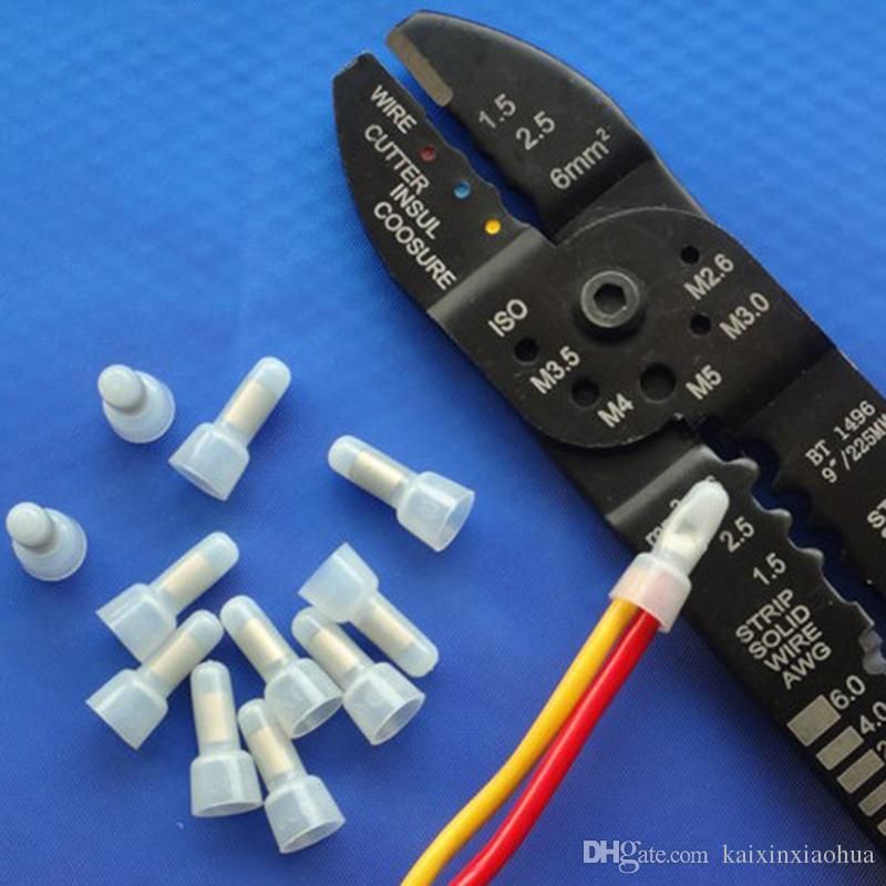 Redondo Fundas de Conectores 0,5mm ²-6mm ² Ø4-5 mm Conetor Cables Terminales