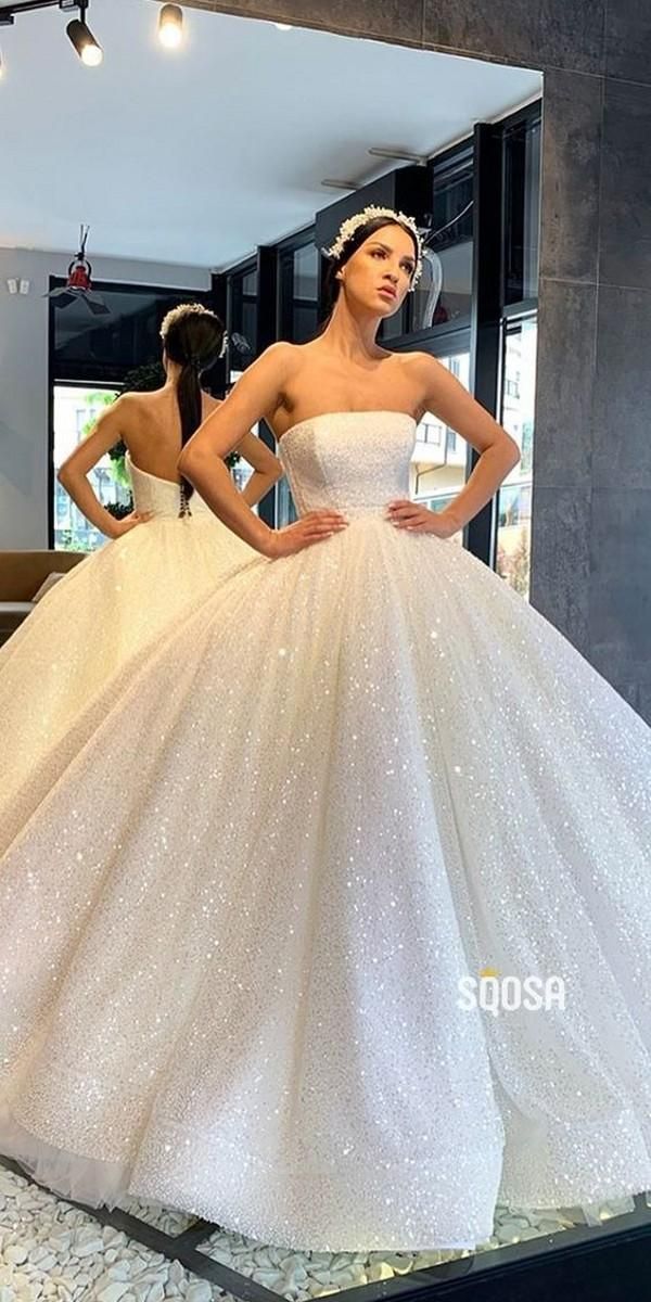 sparkly princess wedding dresses