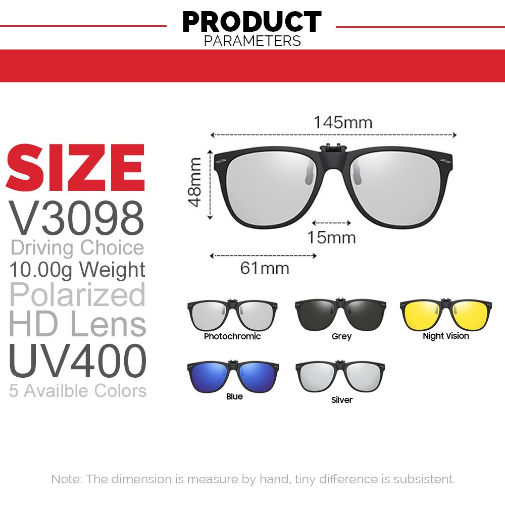 photochromic clip on sunglasses