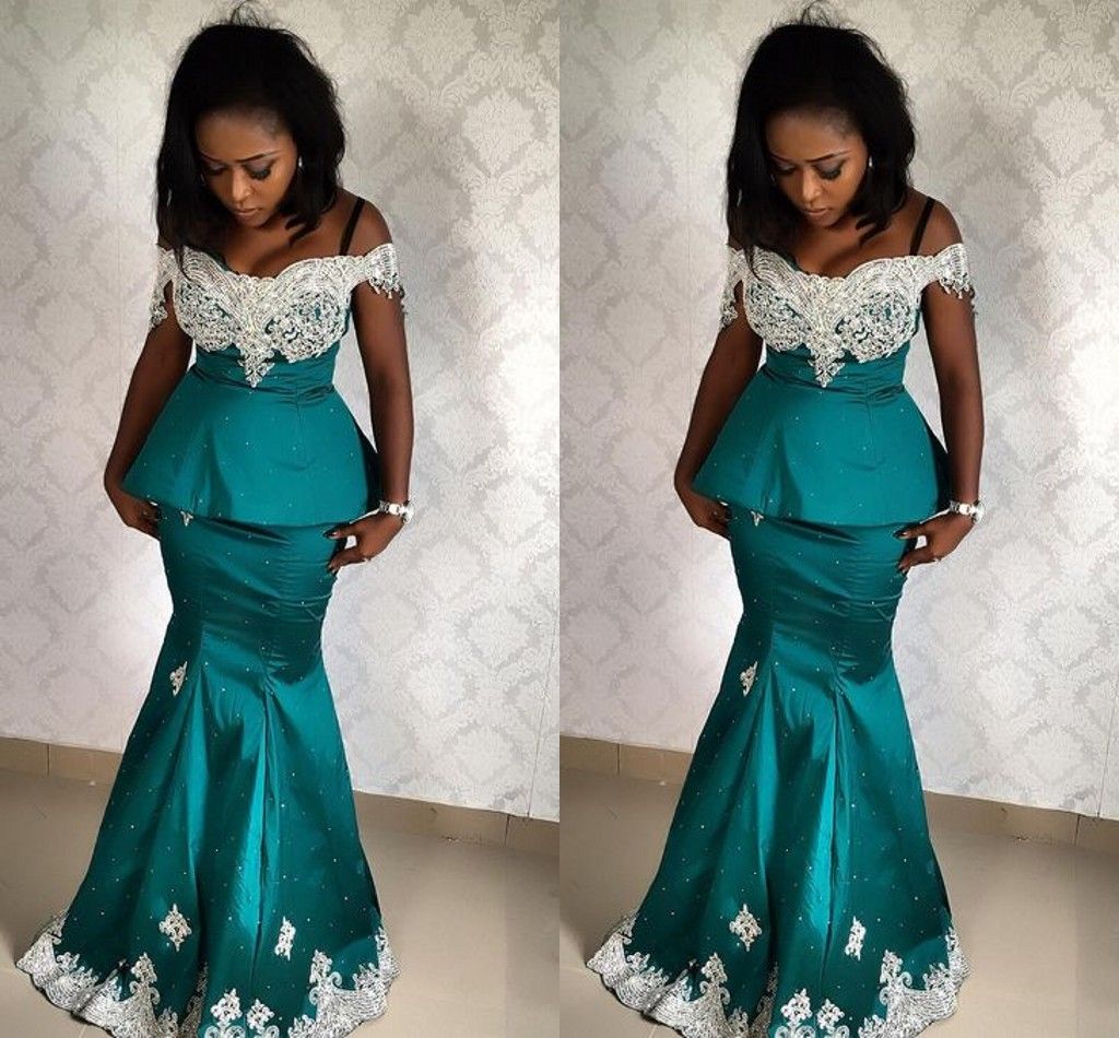 teal and silver prom dresses