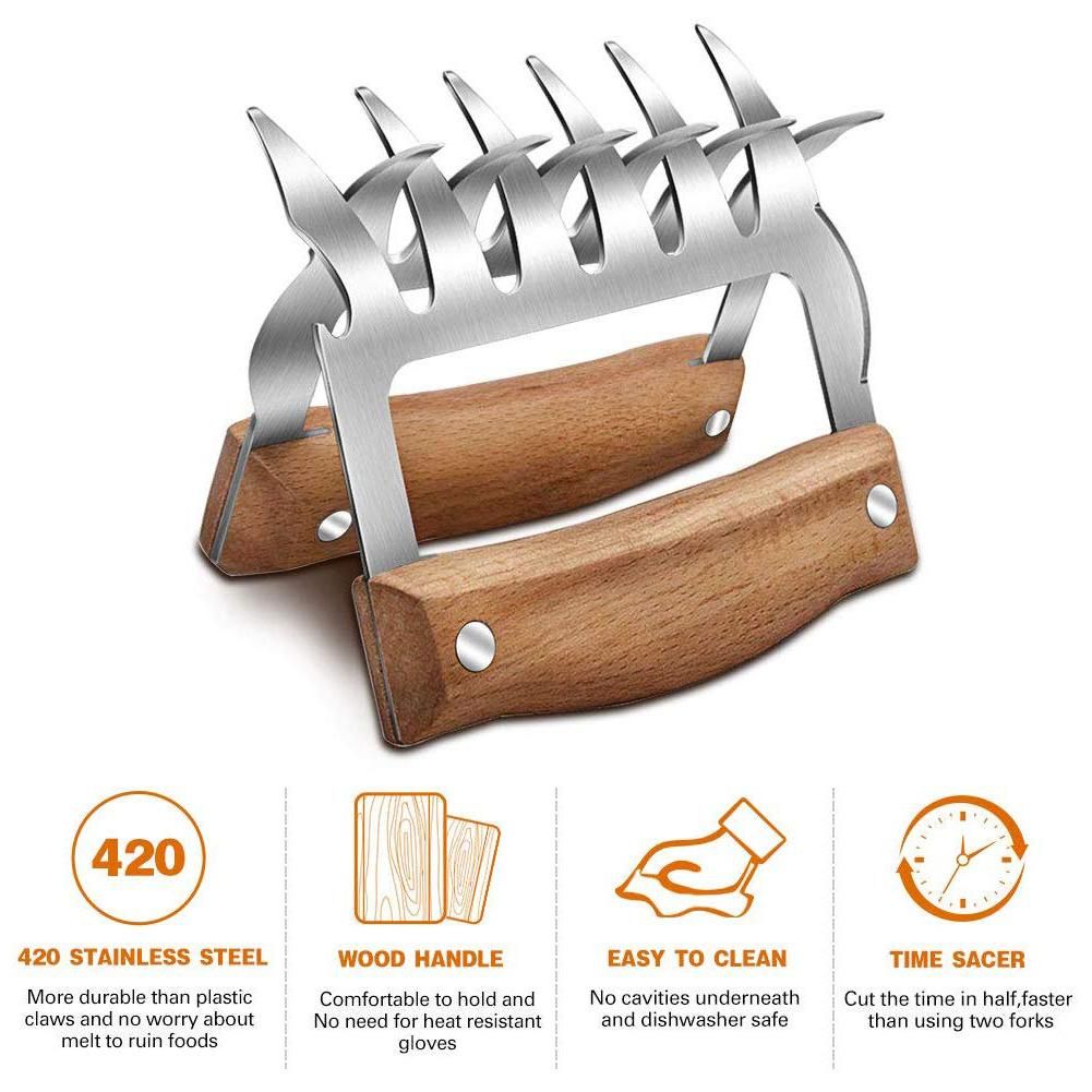 2020 Barbecue Paws Meat Claws Shredding Forks Tongs Metal Shred Chicken