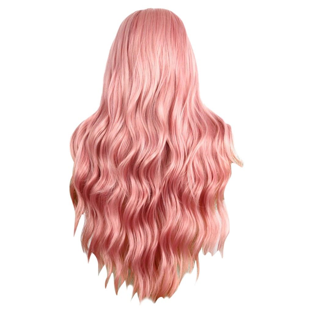 2019 Hair Care Wig Stands Wig Rose Net Pink Long Curly Hair