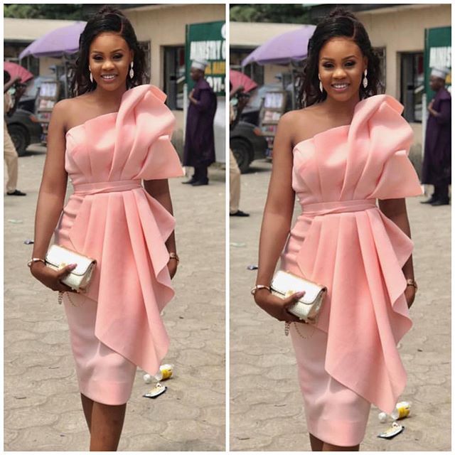 coral pink cocktail dress