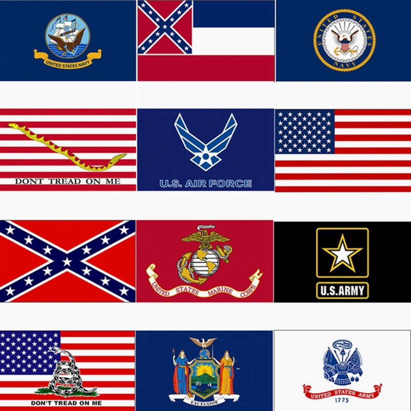 AZ FLAG Bandiera Mississippi 45x30cm Stati Uniti 30 x 45 cm cordicelle USA BANDIERINA Stato Americano