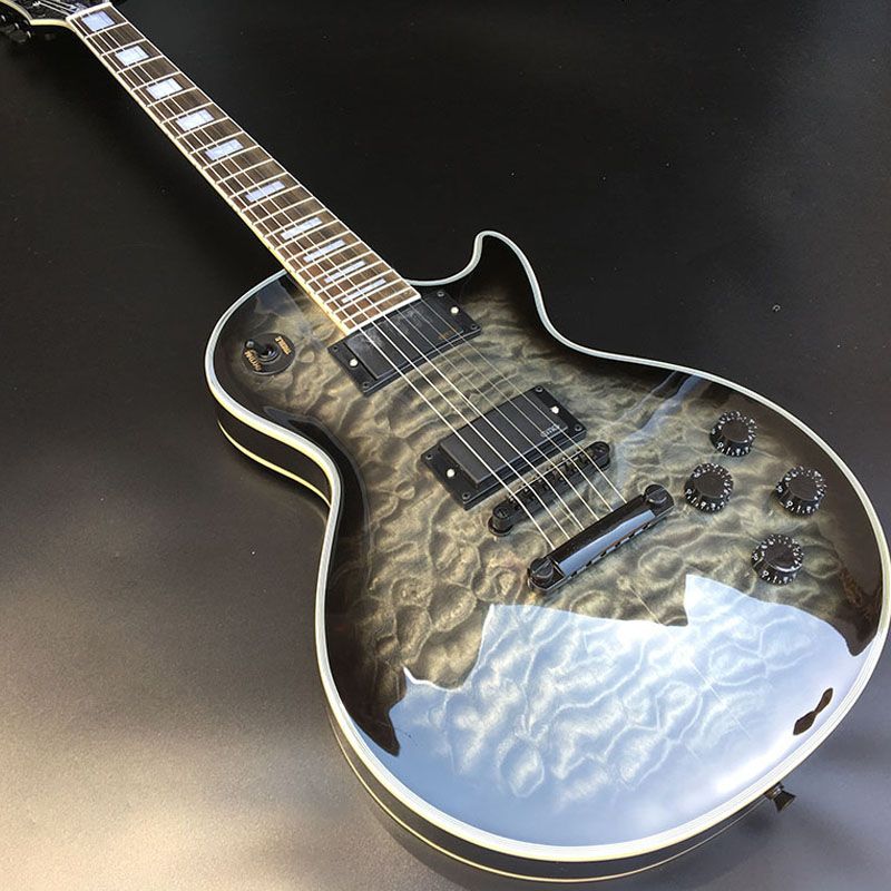 Compra De Alta Calidad De 6 Cuerdas De La Guitarra Eléctrica, Pastilla  Activa, Cuerpo De Caoba Sólida, Subió Diapasón, Gran Decoración De Flores,  Hardware Cromado Barato | Entrega Rápida Y Calidad | Es.Dhgate