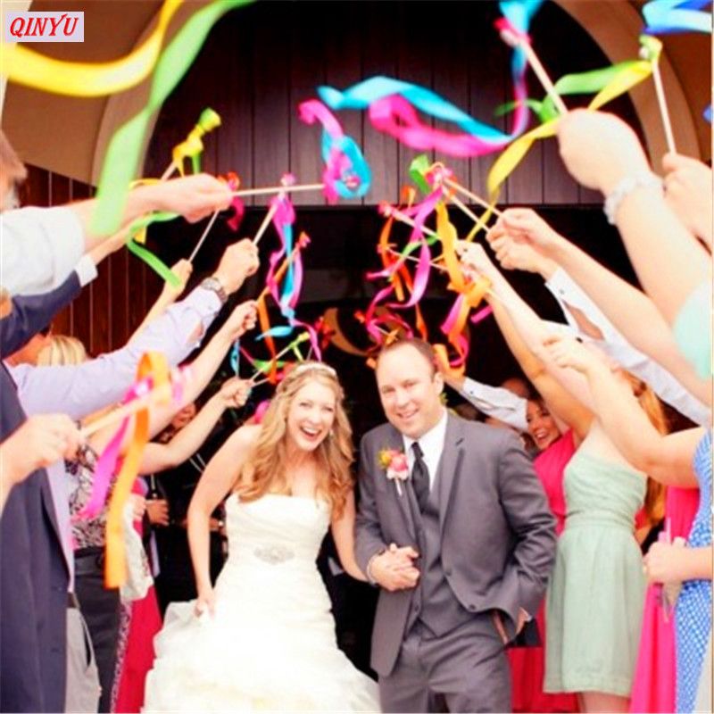 2019 Wedding Ribbon Wands Wedding Confetti Stream Ribbon Fairy
