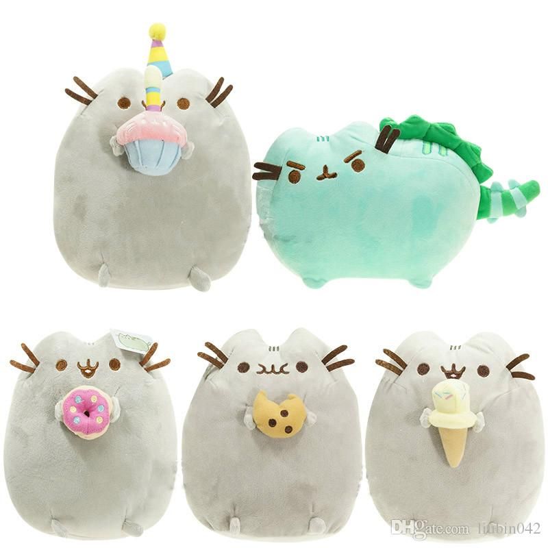Neu 23cm Pusheen The Cat Pusheen With Ice Cream Plush Soft Toy Stock 2020 Hot 