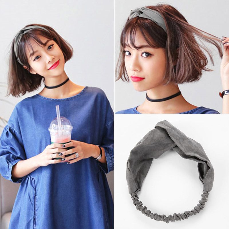 Personality Student Short Hair Female Headband Headband About