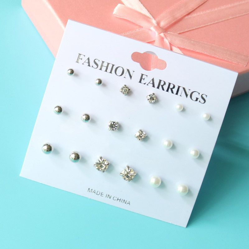 pack of diamond stud earrings