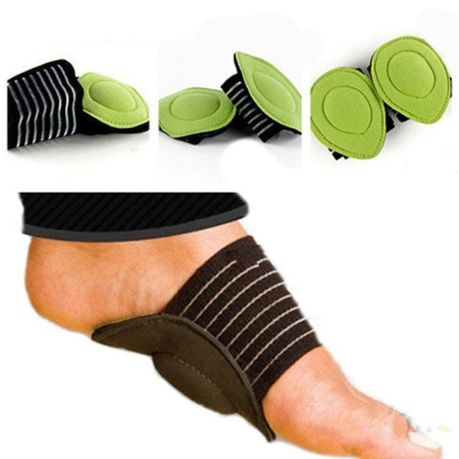 Feet Cushioned Arch Support Shock Absorbing Relief Pain Foot Pads Flat