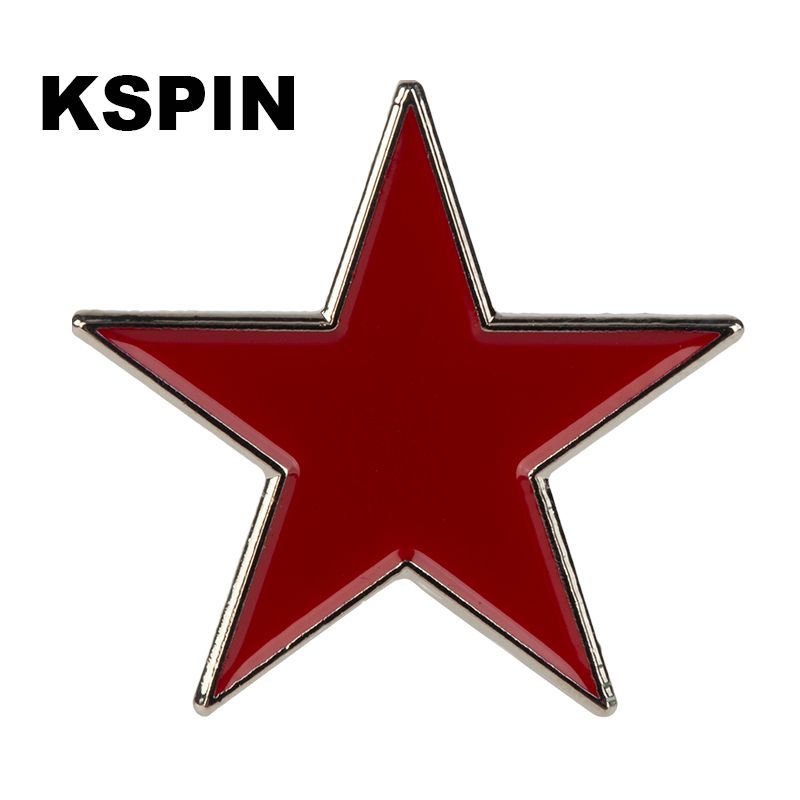2021 Red Star Lapel Pin Flag Lapel Pin Flag Badge Lapel Pins Badges