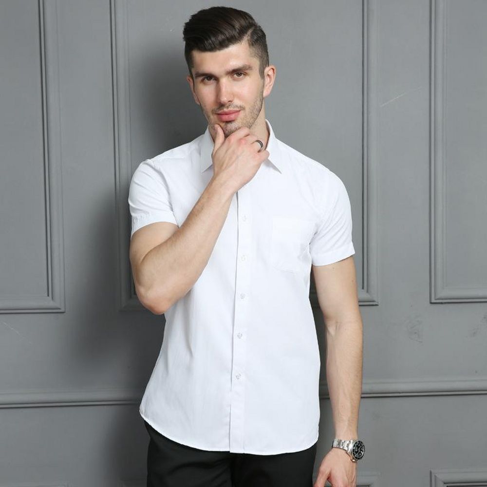 men's short sleeve dress shirts for wedding