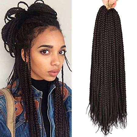 2019 Box Braids Crochet Hair Styles For Women 3 Packs22 Strands