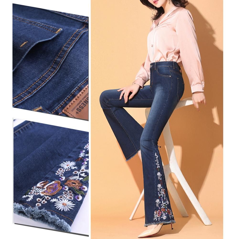 slit flare jeans