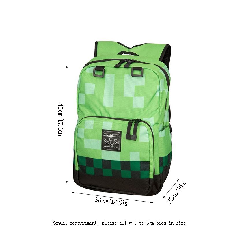 grey minecraft backpack