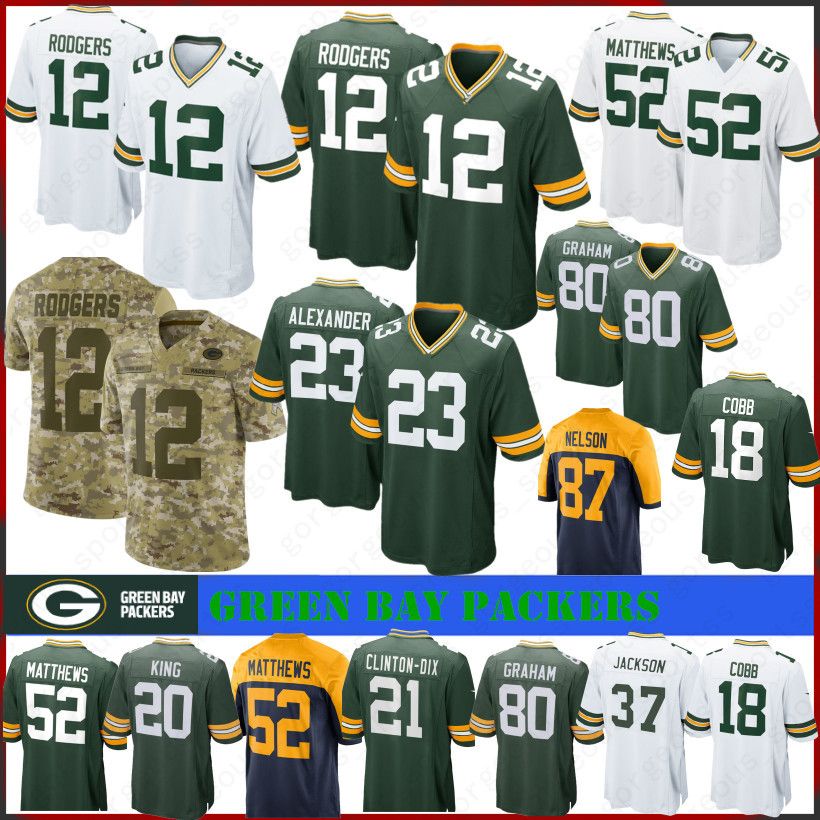clay matthews stitched jersey