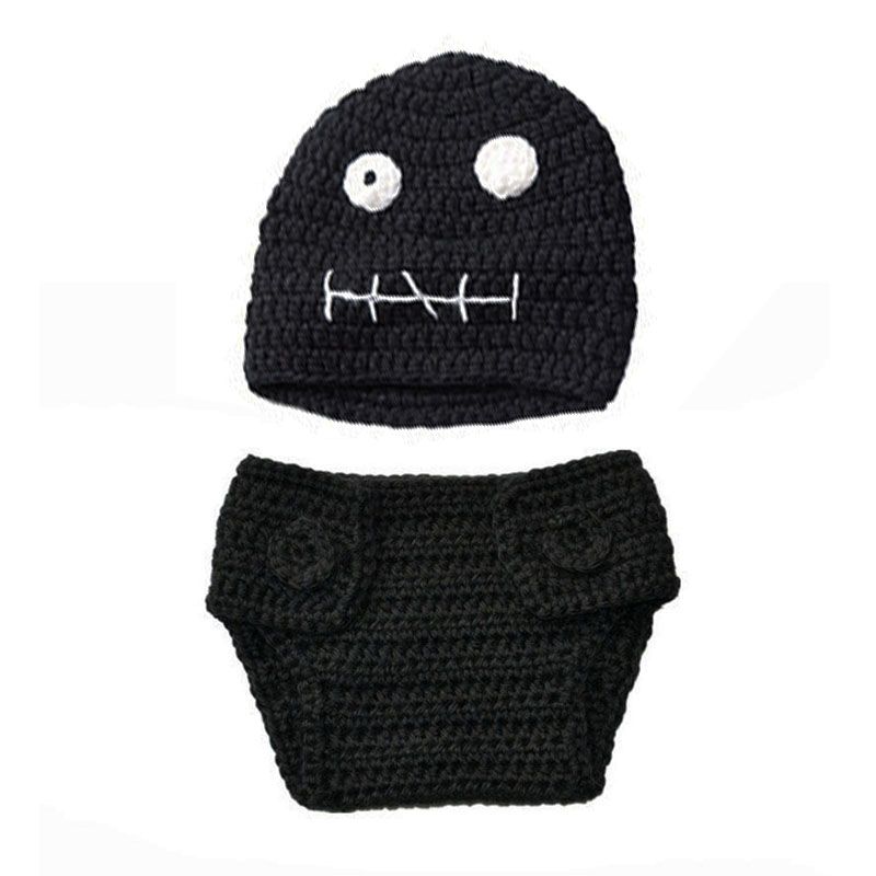 black newborn beanie