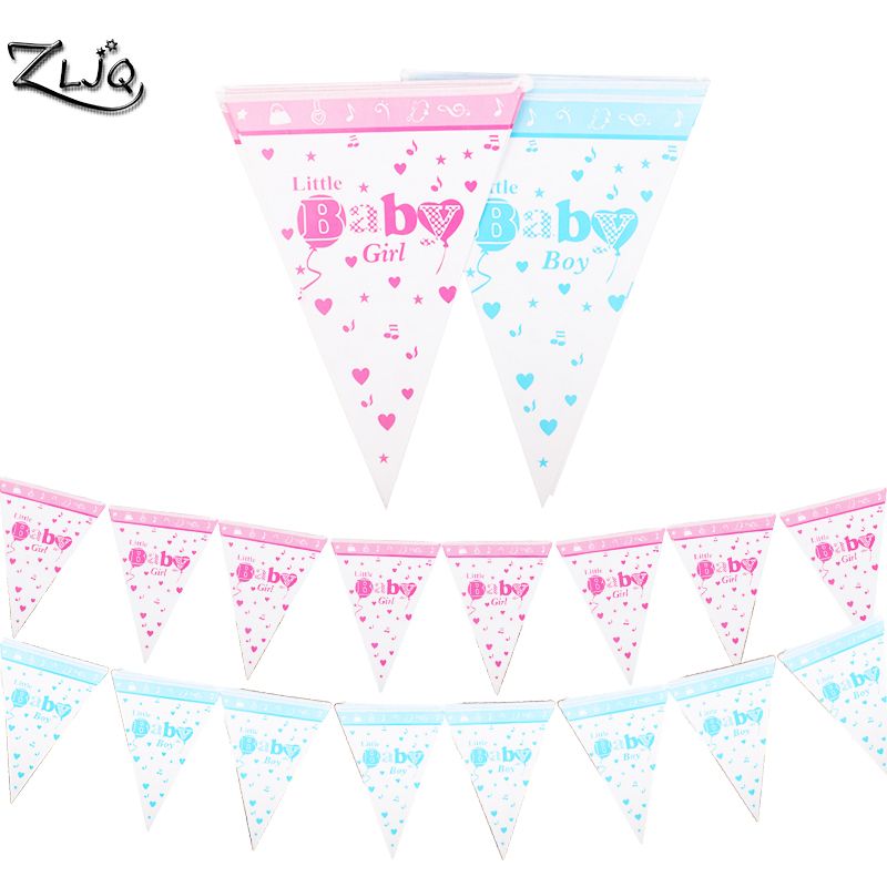 2020 Zljq Baby Shower Little Baby Boy Girl Buntings Blue Pink