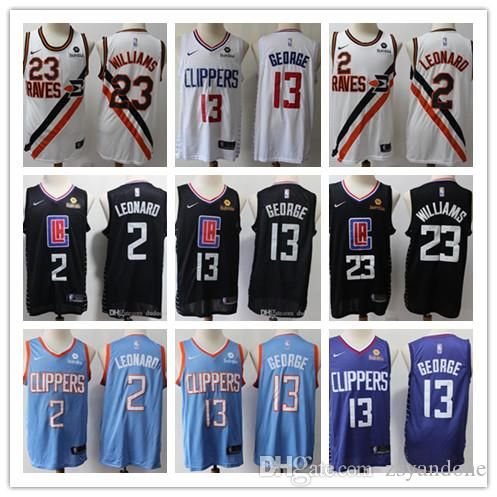 Compre 31 Nuevos Hombres NBA Los Angeles camiseta De Baloncesto Clippers Kawhi Leonard Paul 2 13 23 George Lou Williams LA A $25.23 Del Jerseyptb20 | DHgate.Com