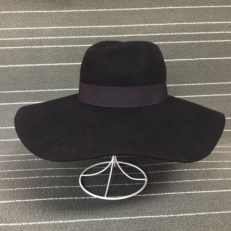 ladies wide brim fedora hats