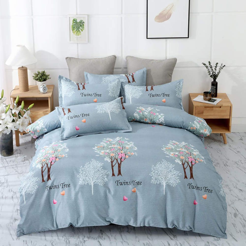 Light Blue Double Duvet Cover Tunkie