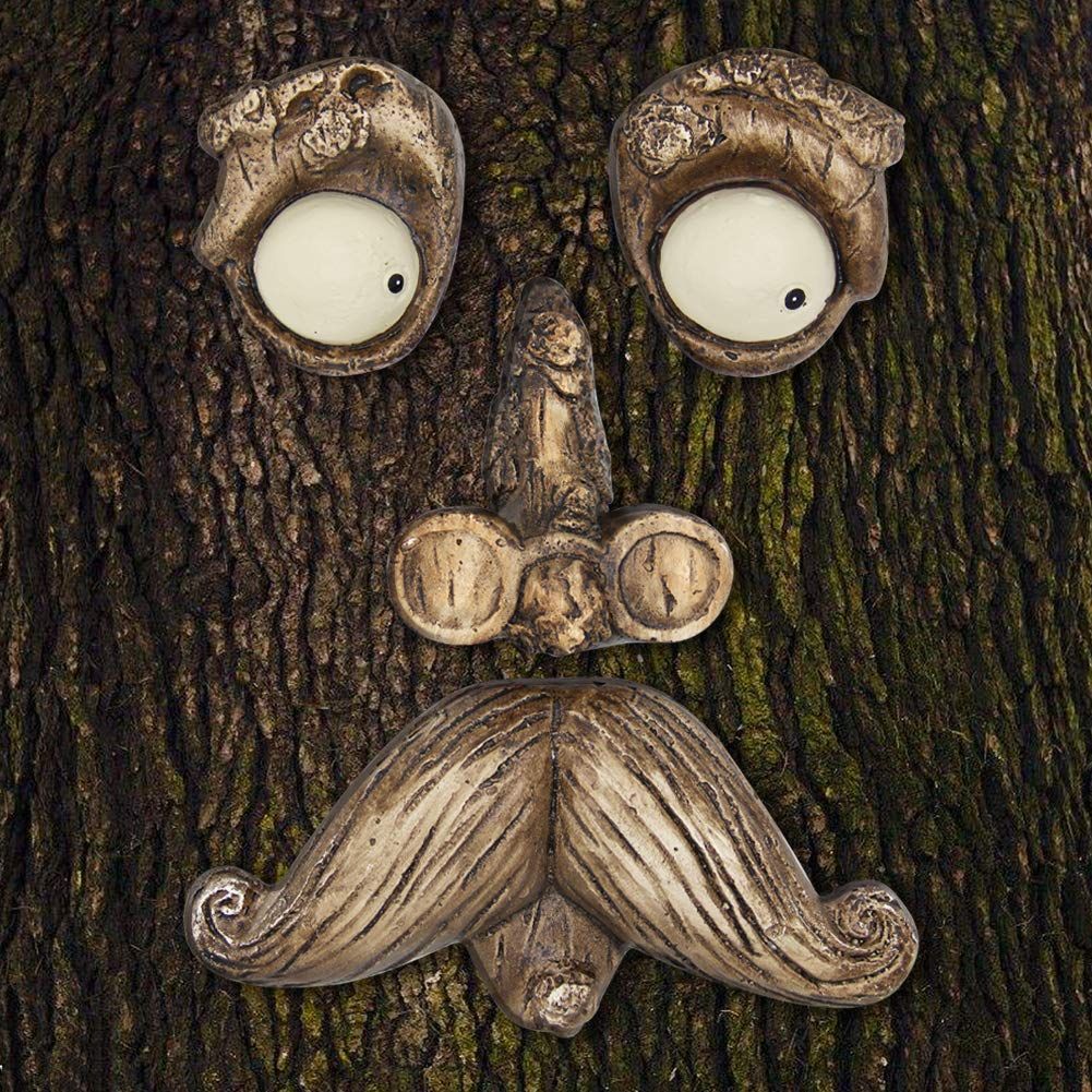 Old Man Tree Hugger Yard Art Decorations Tree Faces Outdoor