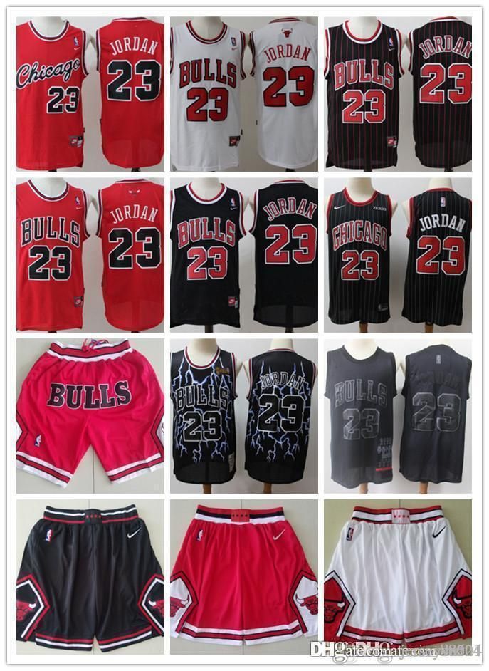 CLASSICO CHICAGO BULLS Michael Jordan Pantaloncini Shorts Basket Cucita  Nero EUR 23,66 - PicClick IT
