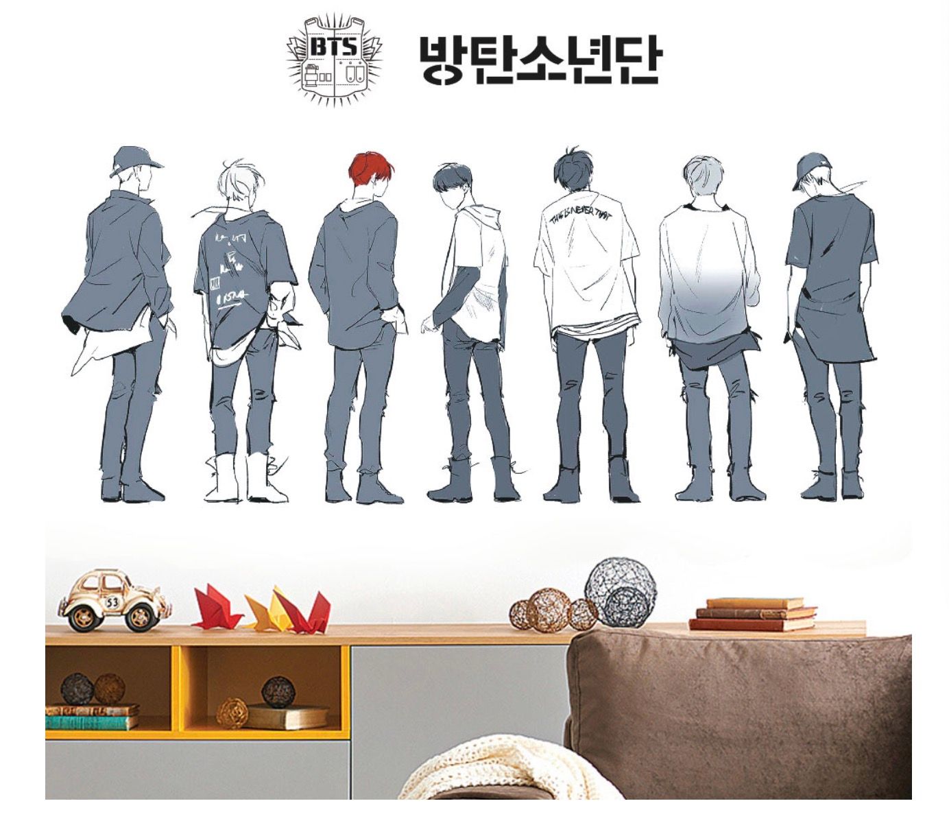 Buy Dropshipping Cartoon Movie Stickers Online, Cheap Bts Wall Sticker