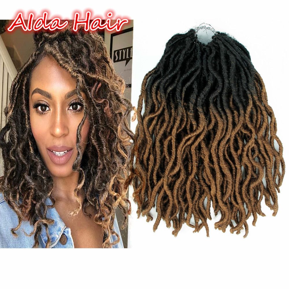 2020 Cheap 12 Wavy Synthetic Fauxlocs And Curl Crochet Braid