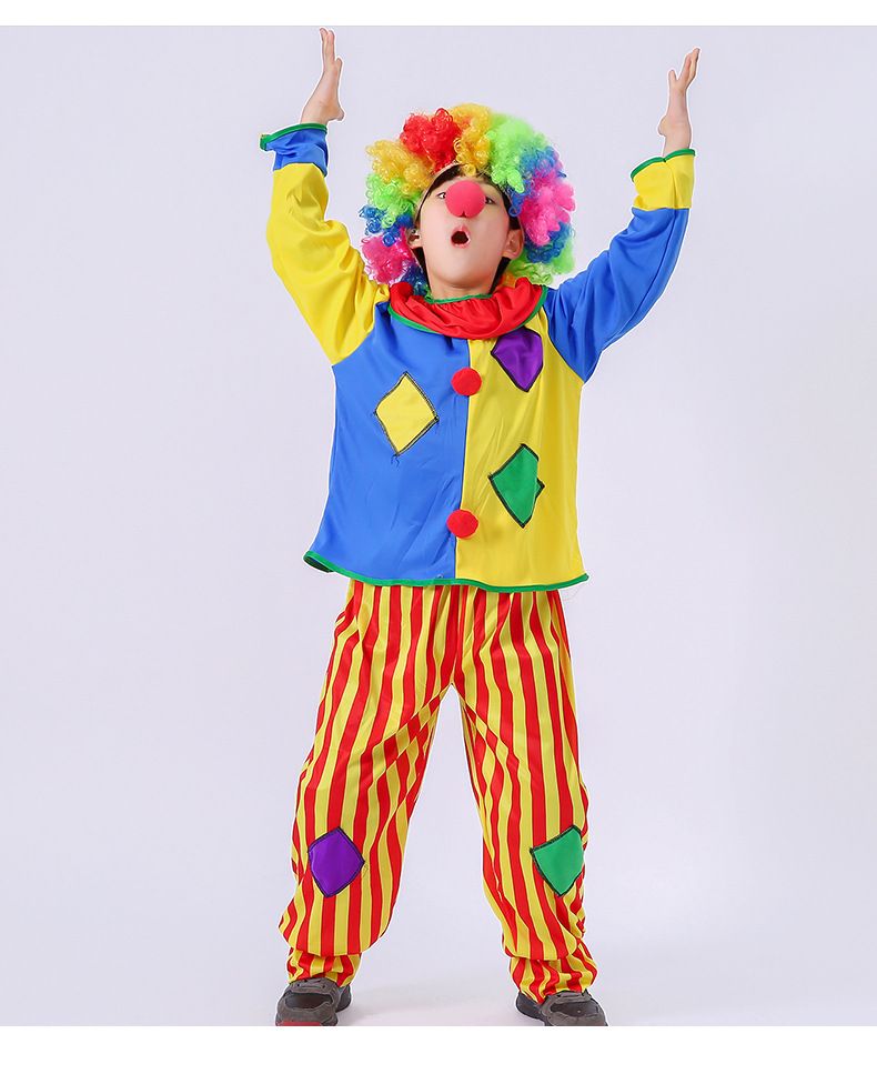2019 nuovo ruolo di Halloween nel ruolo di abiti da clown per bambini  cosplay show costume dress costume da clown costume da circo