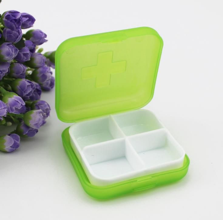Cheap 4 compartment pill box