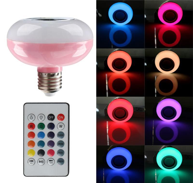compre luz led eido luces led de musica inteligentes bombilla inalambrica lampara bluetooth altavoz bombilla lampara led bombilla led con control