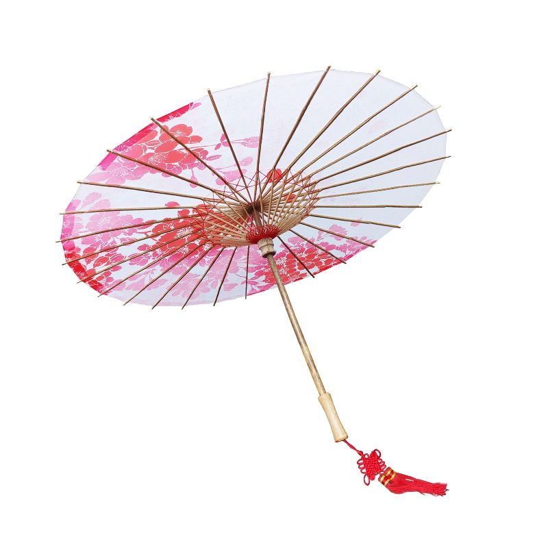 Acheter Style Japonais Huile Papier Parapluie Classique Fleur De Cerisier Sushi Restaurant Décoration Japon Geisha Parasol Photo Prop Parapluie De
