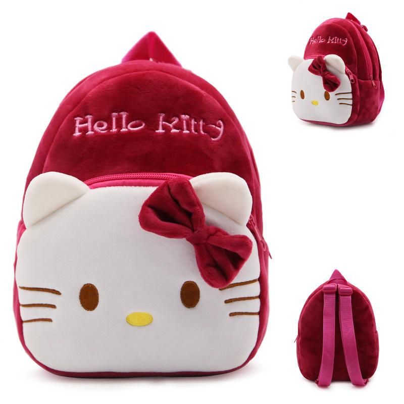 Hello Kitty Preschool Backpack - Bundle with 11” Mini Backpack, Hello Kitty Stickers, More - School Backpack for Girls Toddler Kids