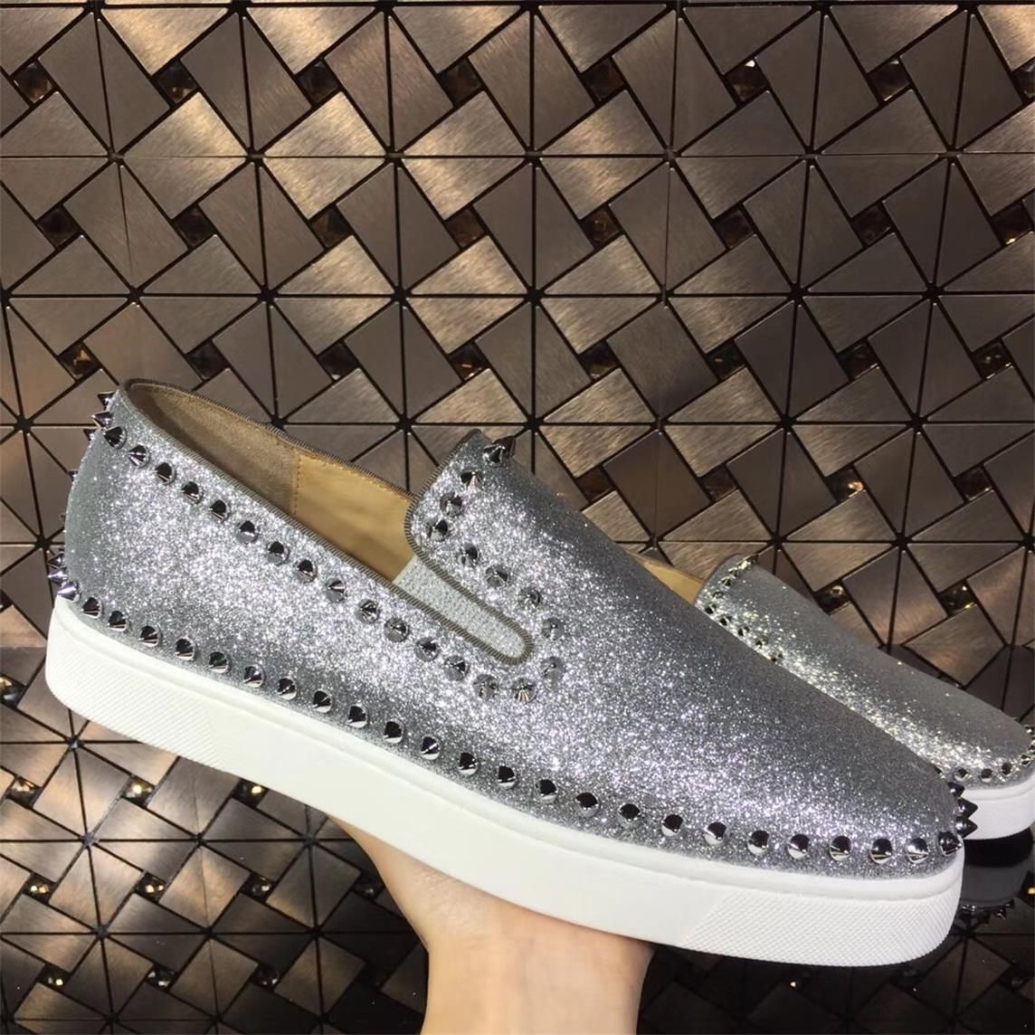 silver slipper shoes