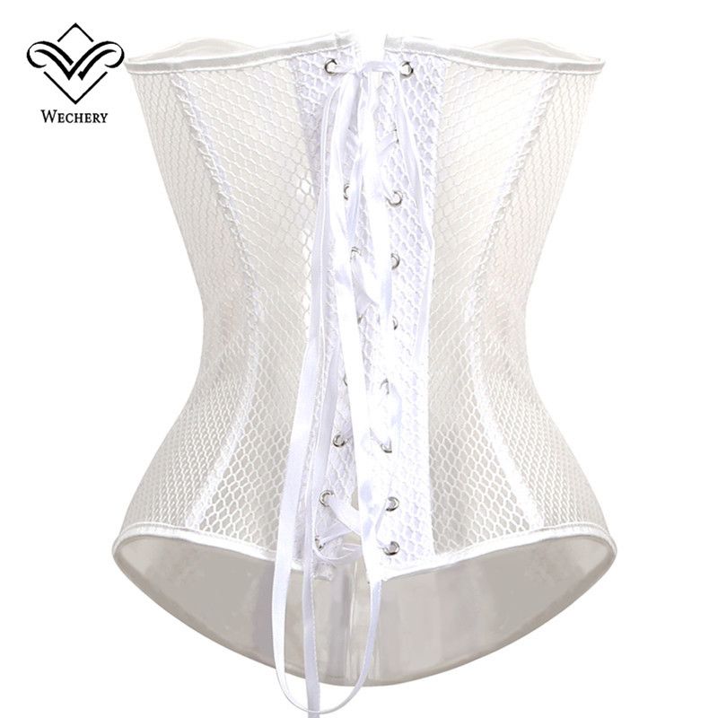 Buy Best And Latest Style Corset Corselet Corsets And Bustiers Sexy Corsages Overbust Black Mesh Top Bustier Plus Size Belly Slimming Ssheath S 6xl Dhgate Com