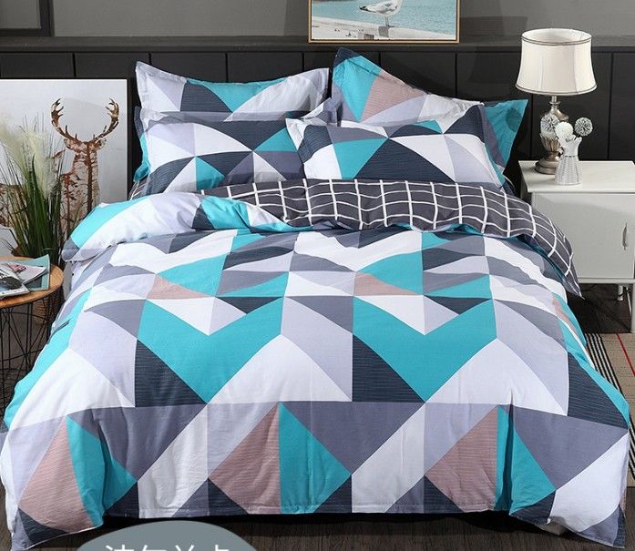 Wholesale 100 Cotton Modern Geometric Bedding Set 36s Home Sateen