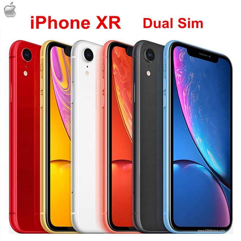 Refurbished Original Apple IPhone XR Unlocked Cell Phone Hexa Core 64GB