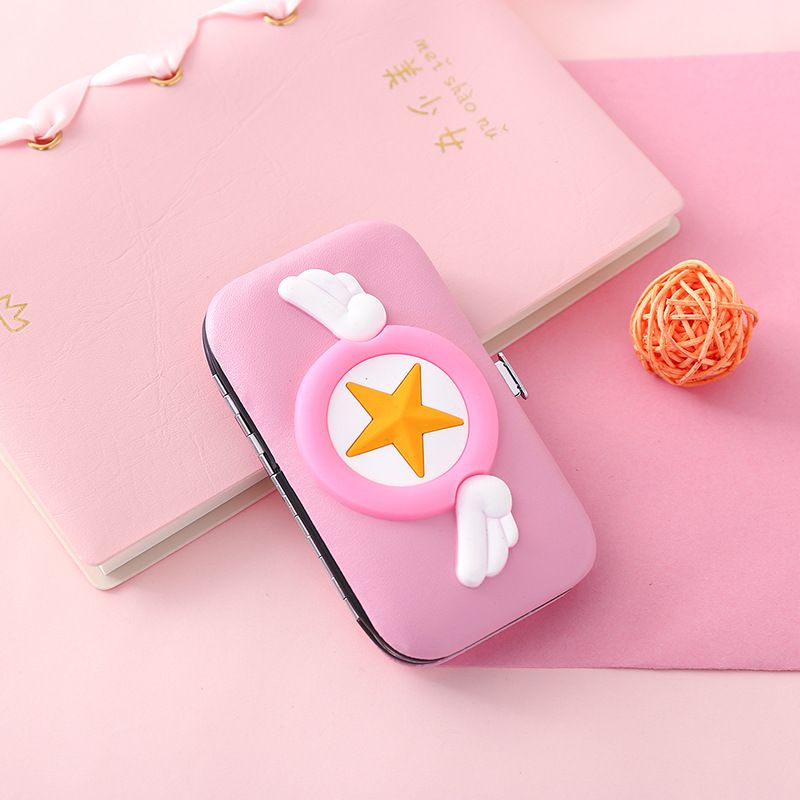 Sailor Moon Luna Cardcaptor Sakura Card Captor Cartoon Pink Cute 7 Pcs Set Stainless Steel Nail Scissors Clipper Christmas Gift Sailor Moon Luna Cardcaptor Sakura Card Captor Cartoon Pink Cute 7 Pcs Set Stainless Steel Nail Scissors Clipper Christmas Gift