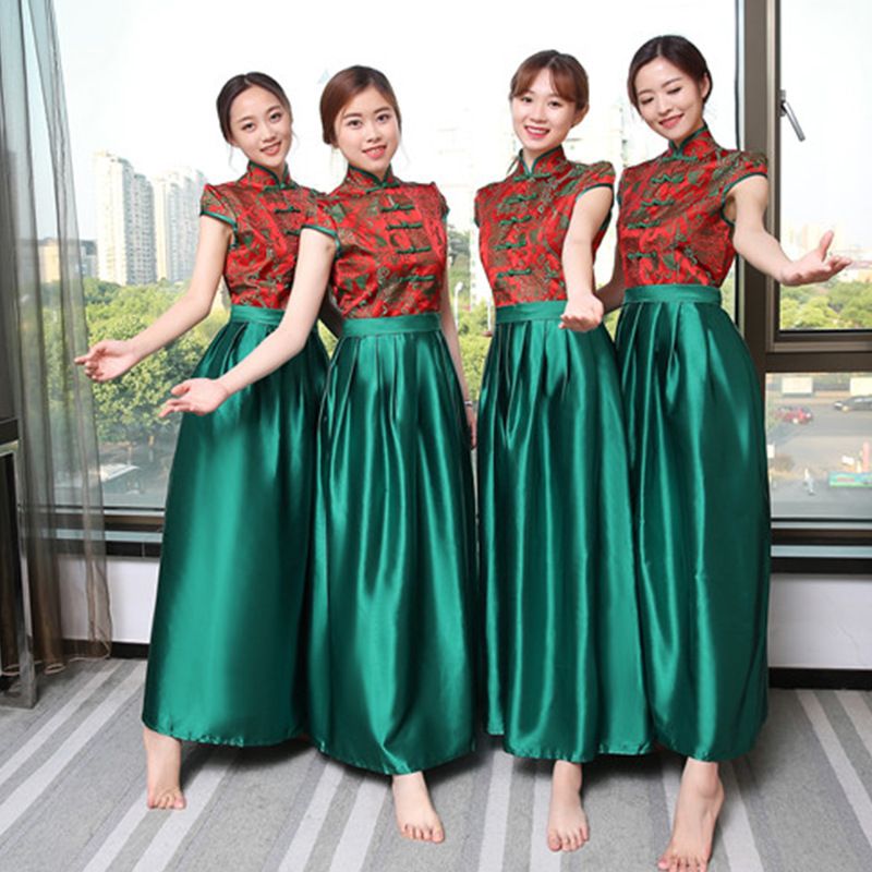 retro bridesmaid dress
