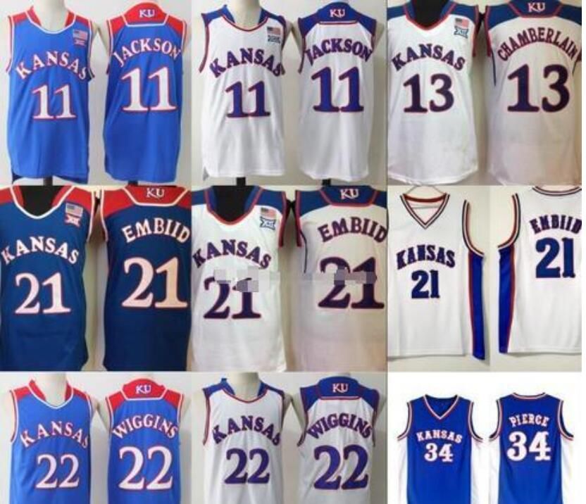 kansas jayhawks wiggins jersey