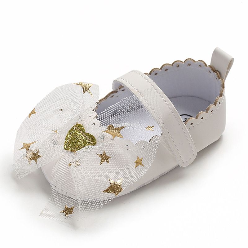 Newborn Baby Girls Boys 3-18 Months Metal First Walkers Soft Sole Shoes