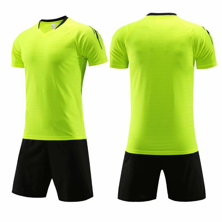 2020 New Adult Light Board Green Black Soccer Clothes Jersey 116 Soccer